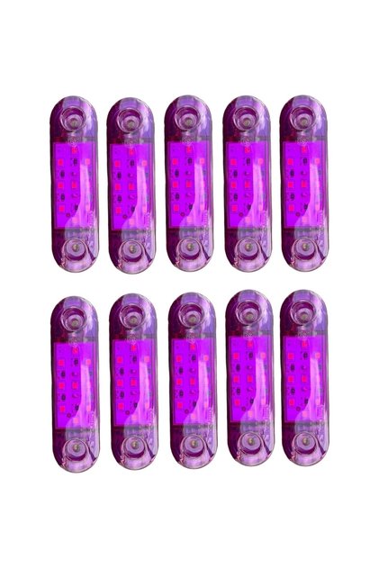 (10 Adet) Tombul Parmak Led Kırmızı 12v-24v