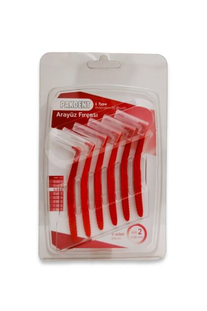 Arayüz Fırçası L Tipi 0,5 mm 6'lı - Kırmızı