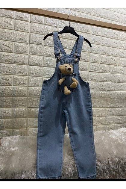 AliÅŸÅŸ Kids Denim Salopet Teddy Bear with Accessories