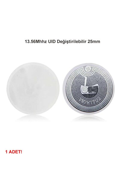 Genel Markalar 13.56mhz Uıd Değiştirilebilir 25mm Rfid Etiket Nfc
