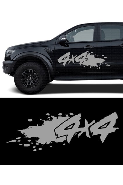 20 X 07 Cm 4x4 Off Road Jeep Car Sticker 2 Pieces