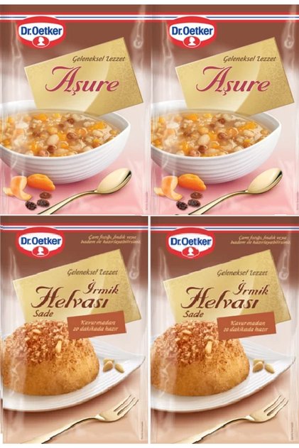 Dr.oetker Aşure X2 Paket + Irmik Helvası X 2 Paket