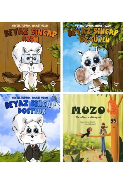 White Squirrel Series -(30 Million Words) Self-Confidence - Perseverance - Friendship - Muzo Story Book Gift