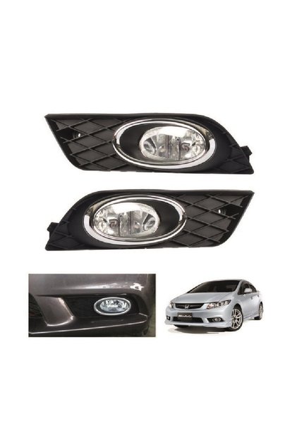 Honda Civic Fb7 Ön Sağ-sol Takım Sis Lambası Farı Kapak 2012-2015-