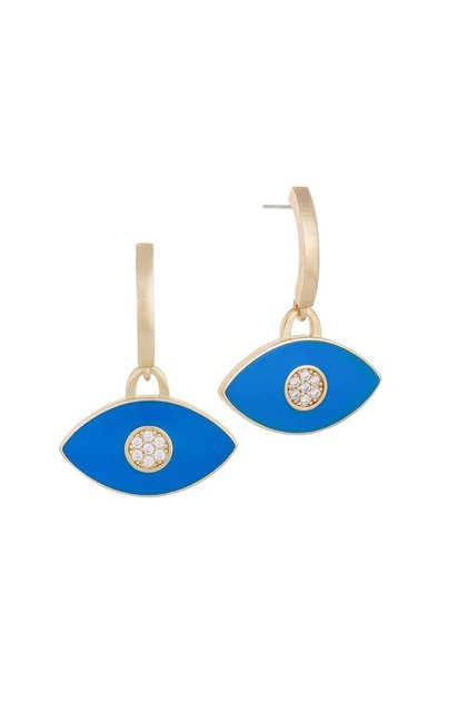 Bronze Evil Eye Earrings