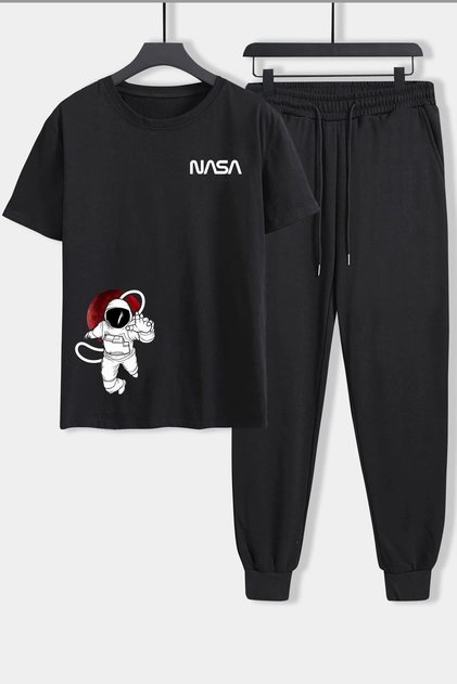 Unisex Nasa Printed Top Bottom Tracksuit Set