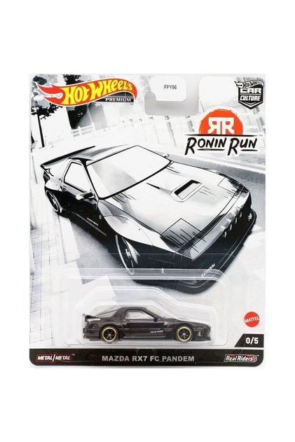 ))) Yeni - New 2023 ((( Mazda Rx7 Fc Pandem Özel Seri Sıfır Numara 1:64 Ölçek Hotwheels Premium 0/5