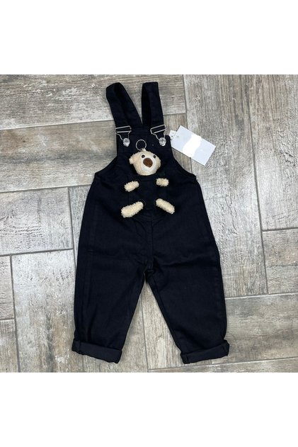 Teddy Bear Jeans Sleeveless Jumpsuit for Girls and Boys