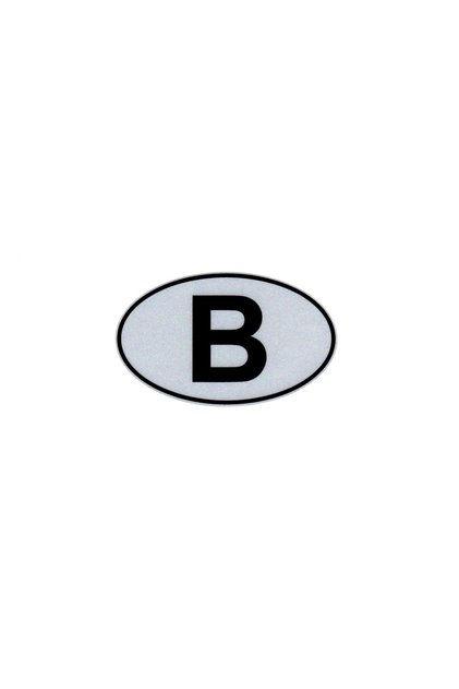 Reflective Sticker B Belgian Letter Sticker Special for Labelists