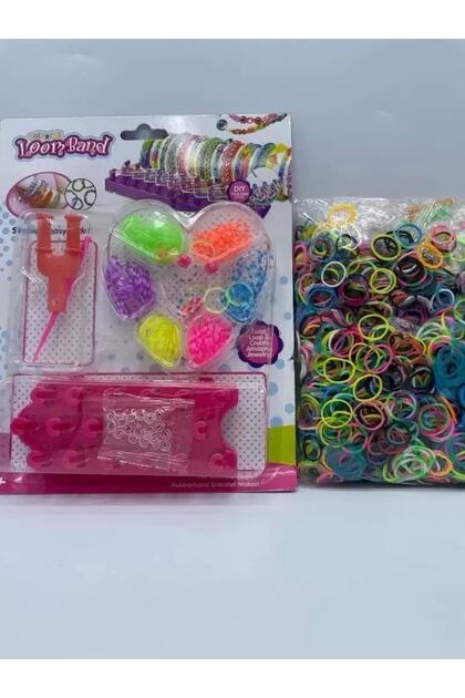 Rengarenk Bileklik Yapma Seti Rainbow Loom Bands