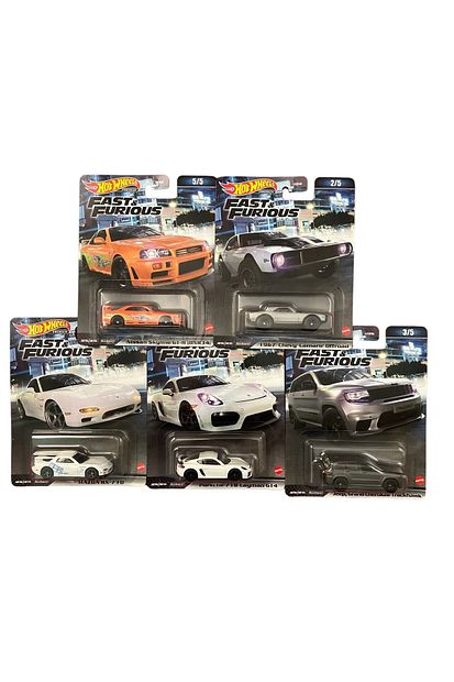 Hot Wheels PREMIUM Fast & Furious 5台セット HOT WHEELS Premium Fast And Furıous 5'li Set (2023) - Fiyatı