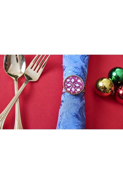 Indian Ring Napkin Holder, Pink Sold in 12 Pieces.