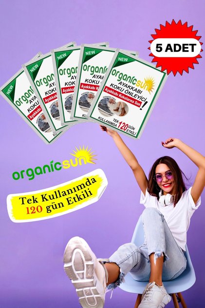 5'li Paket Ayakkabı Koku Önleyici Giderici Toz 120 Gün Etkili Ayak Kokusu Tozu Giderici