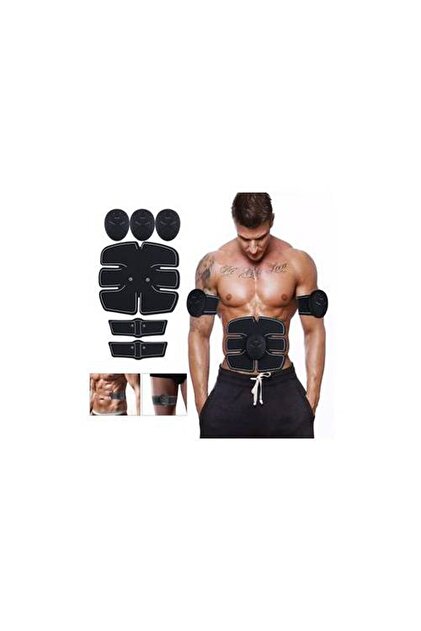 MOBEE Six Pack Abs Kas Geliştirici Siyah Elektronik Kemer Spor