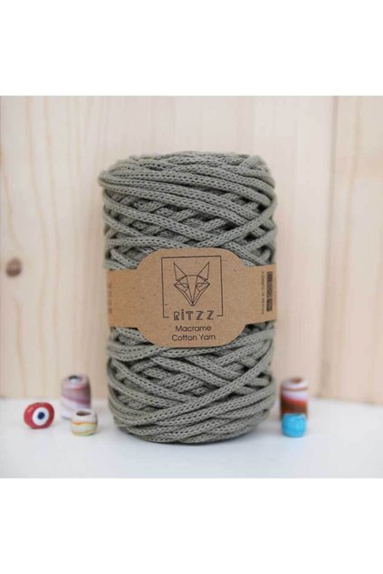 Khaki Cotton Macrame XL 016