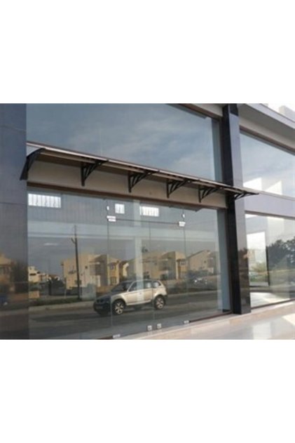 TF STD 1.12 Kapı Üstü Sundurma 120 X 100 Bronz 3 mm Solid Levha