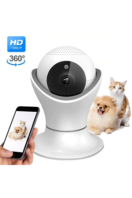 MHK Collection Yüksek Çözünürlük 1080p Wi-fi Destekli Bebek Bakıcı Güvenlik Kamerası, Ip Kamera - 1