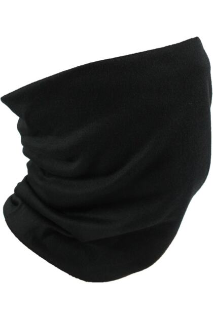 Şapkaıdünyasi Unisex Siyah Çok Fonksiyonlu Buff Bandana Boyunluk Yüz Maskesi Spk231