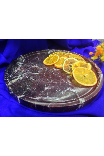 Rosso Levanto Marble Presentation Tray 28cm
