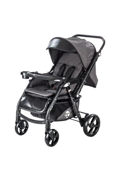 Baby Care Bc-55 Maxi Pro Alüminyum Çift Yönlü Bebek Arabası Siyah S - 1