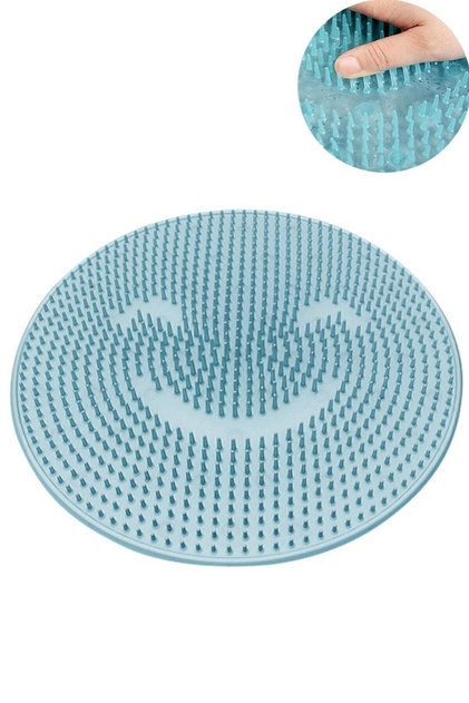 Silicone Brushed Bath Massage Mat And Heel Massage Mat For Feet