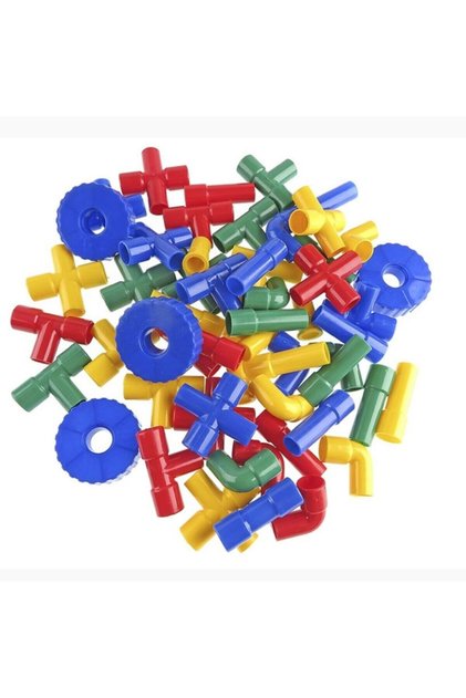 Wheeled Pipe Construction Toy