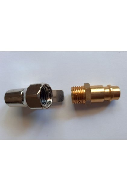 Lastik Şişirme Aletlerinin Hava Basma Ucu Mandallı Içten Dişli 1/4" Npt Uç
