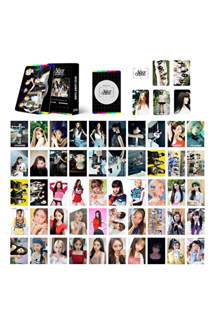 Kpop Dünyasi Ive '' After Like '' Çift Yön Baskılı Lomo Card Seti
