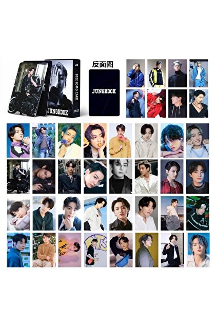 Kpop Dünyasi Bts '' Jungkook '' Çift Yön Baskılı Lomo Card Seti