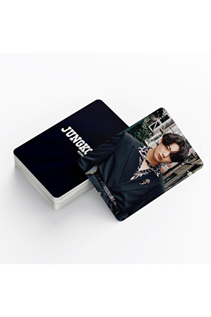 Kpop Dünyasi Bts '' Jungkook '' Çift Yön Baskılı Lomo Card Seti
