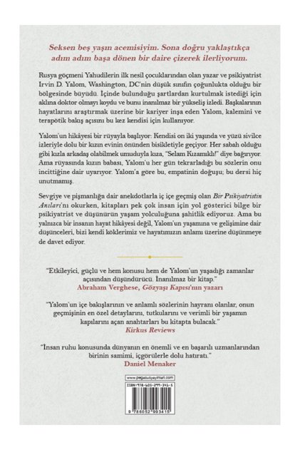 Bir Psikiyatristin Anıları – Irvin D. Yalom