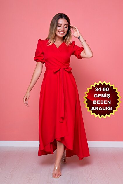 red midi dress graduation Temperament ,burgundy Midi Dress, Short Sleeves Lapel Graduation Gown,custom Made