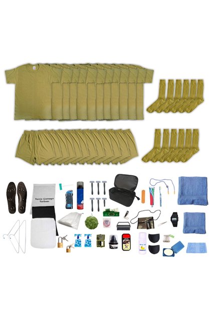 12-Piece All-Inclusive Military Package - Military Underwear and Soldier Equipment