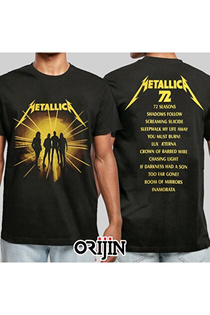 Orijin Tekstil Metallica 72 Seasons Album Ön Arka Baskılı Unisex