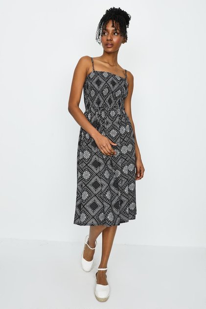 Women's Strap Gipe Detailed Dress