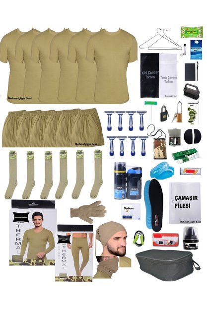 6’lı Full Kışlık Asker Paketi Bedelli Acemi Asker Seti