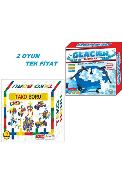 ZEKİCE OYUNCAK 2in1-tekerlekli Boru Yapı Oyuncak Tako Boru Ve Buz