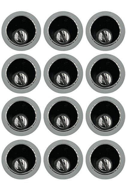 Kale 500 K Steel Door Lock Cylinder Rosette with Blister Chrome 1 Pack (12 Pieces)