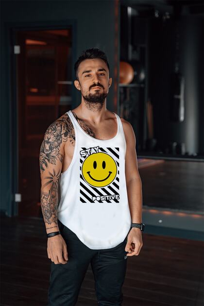 Stay Positive Gym Fitness Tank Top Athlete