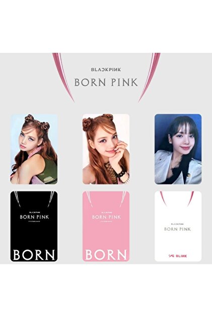Kpop Dünyasi Blackpınk Lisa '' Born Pink '' Pob 3 Kart Seti