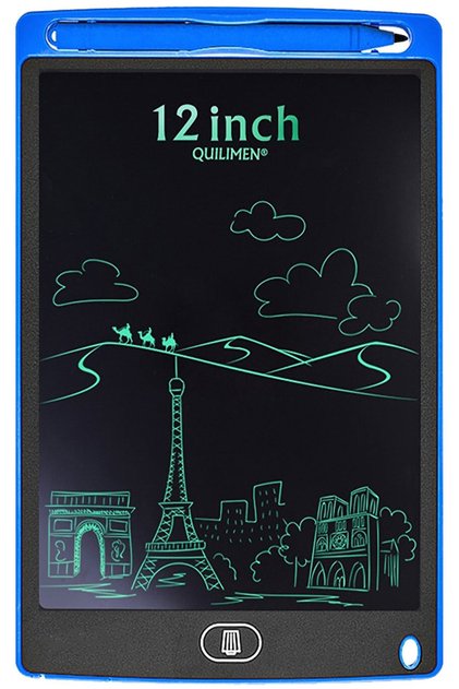 12 Inc Büyük Boy Dijital Lcd Ekran Kalemli Çocuk Yazı Çizim Writing Grafik Not Yazma Eğitim Tableti