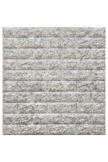 Nw16 Kendinden Yapışkanlı Çift Renk Gri Beyaz Esnek Tuğla Sünger Duvar Paneli 70x77 cm 1 Adet