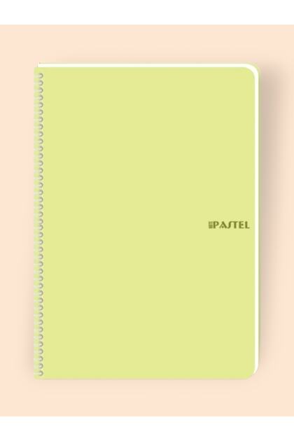 16x22 Cm Pastel Color Wire Notebook Without Line Wire White 80-Page Plastic Cover