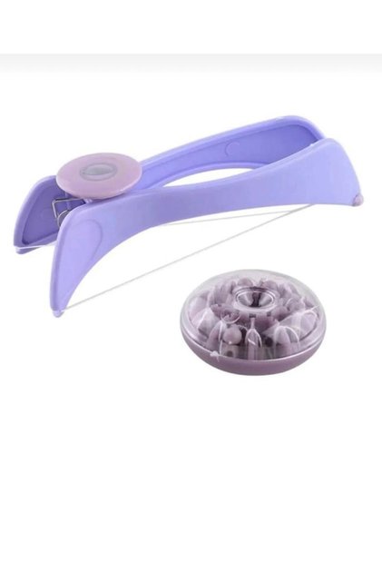 Slique Drawstring Feather Hair Removal Eyebrow Mustache Waxing Facial Skin Epilation Tool