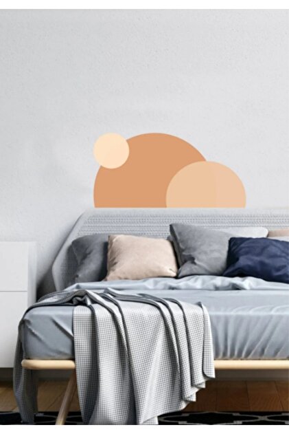 Boho Style Semi-Circular Glass Living Room Bedroom Kitchen Balcony Home Wall Decoration Paper Adhesive Sticker