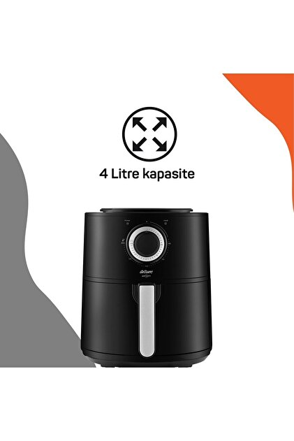 Arzum AR2062-G Airtasty Air Fryer 4L - Friggitrice Ad Aria Senza Olio, Cottura Sana, Cestello Lavabile In Lavastoviglie