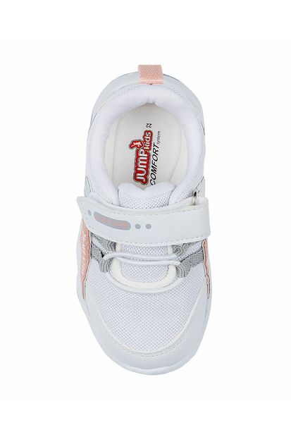 Jump 25833 Beyaz - Pembe Uniseks Çocuk Yazlık Günlük Rahat Yürüyüş Sneaker Spor Ayakkabı - 3