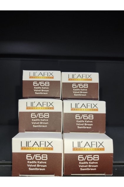 Lilafix 6.68 Kadife Kahve Saç Boyası 60mlx6 Adet