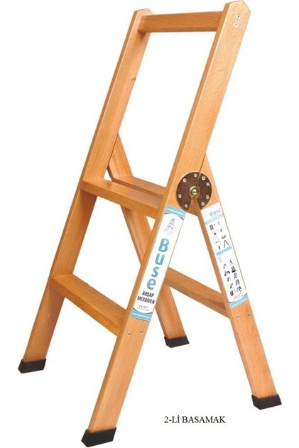 Ev Tipi / Masif Ahşap Merdiven 2 Basamaklı-Ev Tipi Ahşap