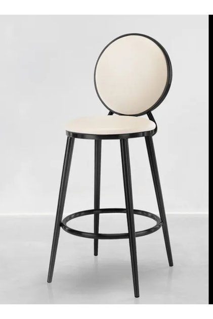 Yeni Model Siyah Metal Bar Sandalyesi Ikea Yeni Tasarımı Mutfak Adası Bar Taburesi Yeni 75 Cm